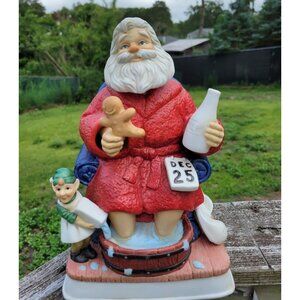 Melody In Motion Christmas Santa Claus 2003 Milk Cookie Elf  Figurine 290/300 Ne